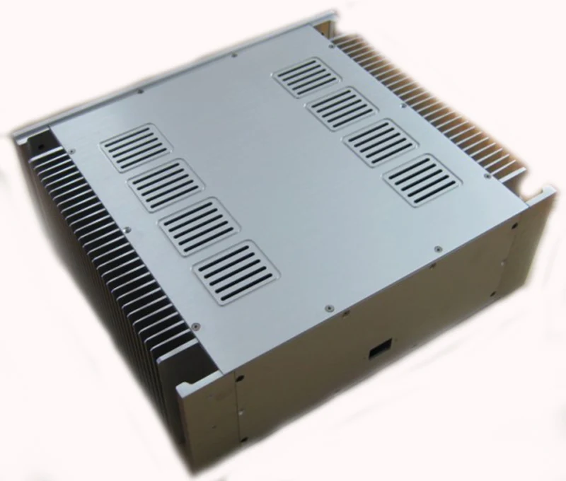 4315 полностью алюминиевый корпус усилителя мощности, размер шасси/коробки 432*150*370 мм