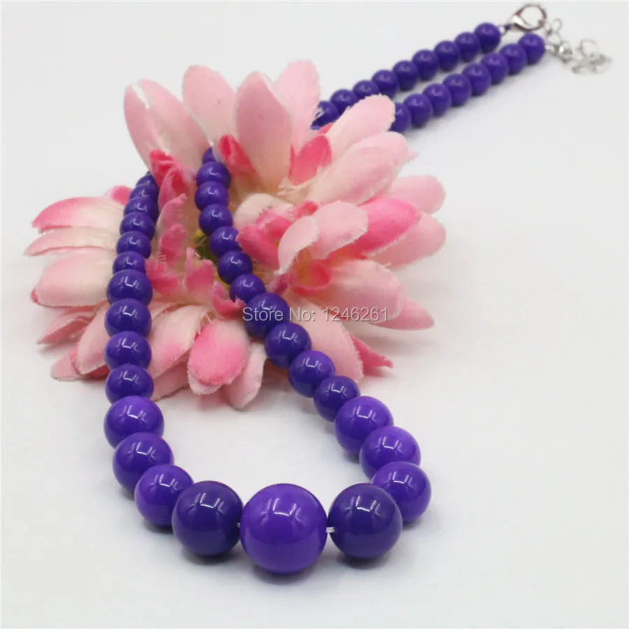 

6-14mm Natural Accessories Blue Seashell Beads Tower Necklace Chain Girls Jewelry Making Christmas Gifts