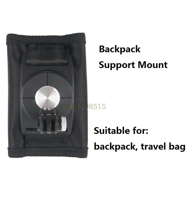 Зажим для сумки Clownfish с быстрым прикреплением для GoPro Hero 13121109   Xiaomi Yi 4K SJ4000/6/8/10 Action 3/4/5 One X4/3 Зажим для рюкзака для камеры