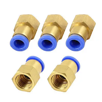 

10mm Tube 1/8" 1/4" 3/8" 1/2" Female Thread Pneumatic Quick Coupler Brass Connector PCF10-01 PCF10-02 PCF10-03 PCF10-04