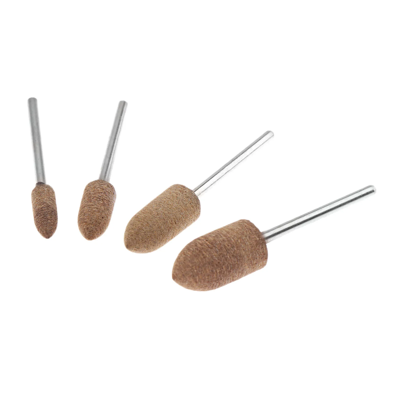 DRELD 4 Phụ Kiện Dremel 5/6/8/10Mm Da Đầu Mài Đánh Bóng ĐỆM PHỒNG Bàn Chải Bánh Xe cho Dụng Cụ Xoay 2.35Mm Vít