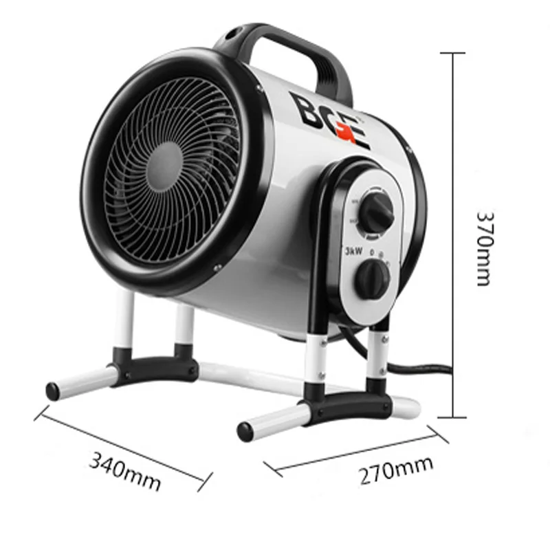 3000W Electric Heater High power Air Blower Air Heater for Bathroom Dryer Hot Air Fans