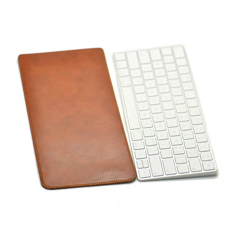 Arrival selling ultra-thin super slim sleeve pouch cover,microfiber leather laptop sleeve case only for Apple Magic KeyBoard 2