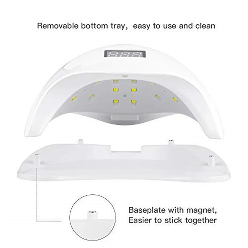 upgraded uv/led 48W LED UV Nail Gel Curing Lamp Quickly Lamp Light Polish Dryer Art Machine with 30s/60s Timer LCD display sun5