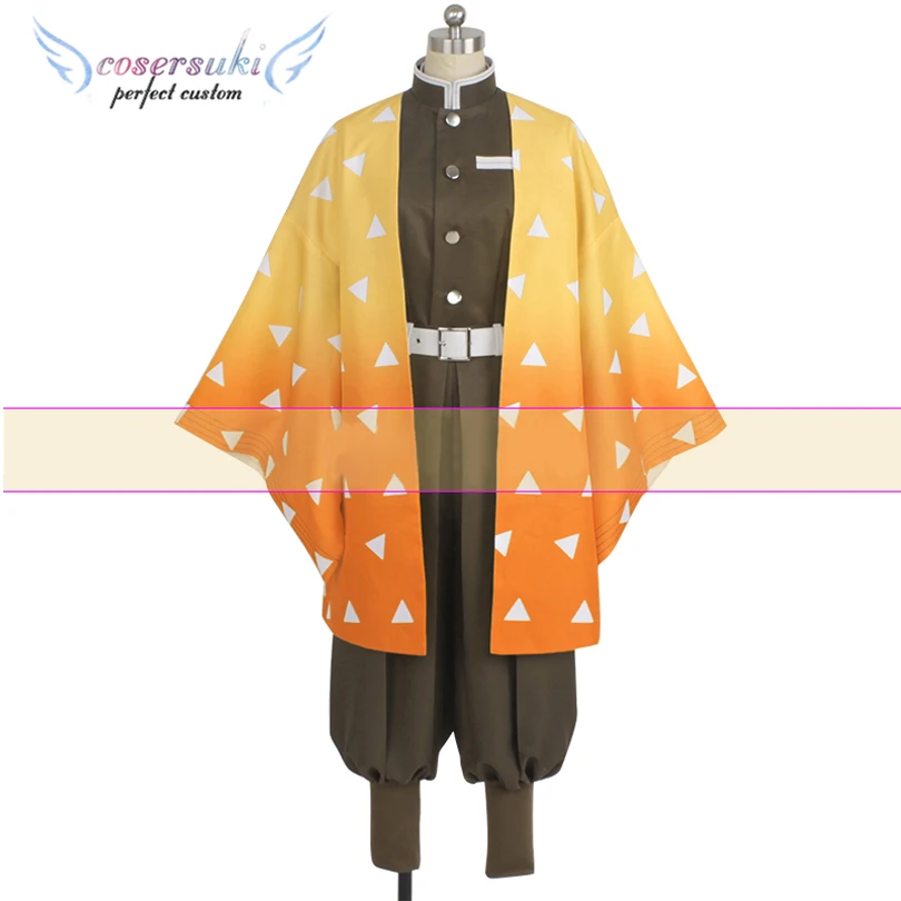 Agatsuma Zenitsu Cosplay Costume Halloween Christmas Carnival Outfit