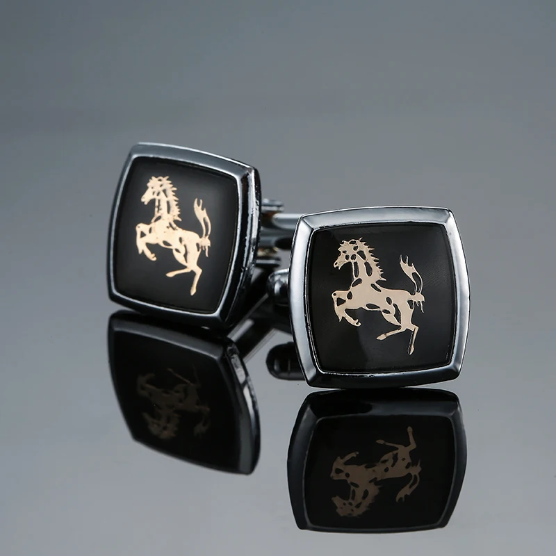 C-MAN1  Classic Animal horse Cufflinks French business Cufflinks wholesale manufacturers