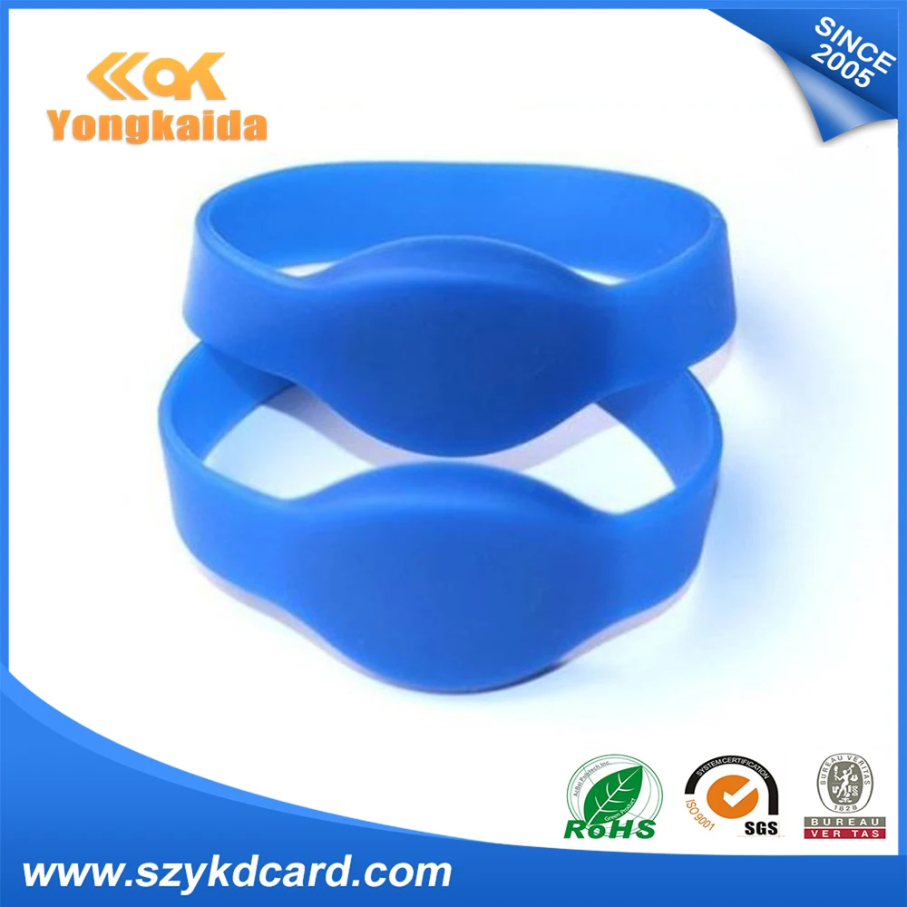 Yongkaida 100pcs 13.56mhz rfid Fudan M1 chip write nfc waterproof watch wristband diameter 65/74mm