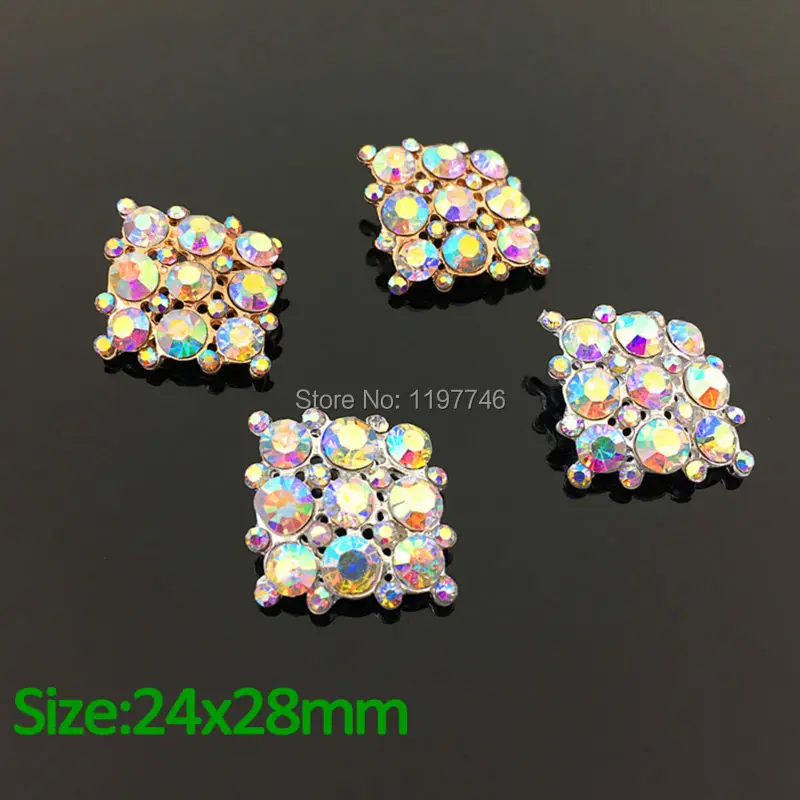 Decorations for Nail Art Bling Decorations 10pcs AB Rhinestone Decoration Buttons for Wedding Flower Decorations Embellishment