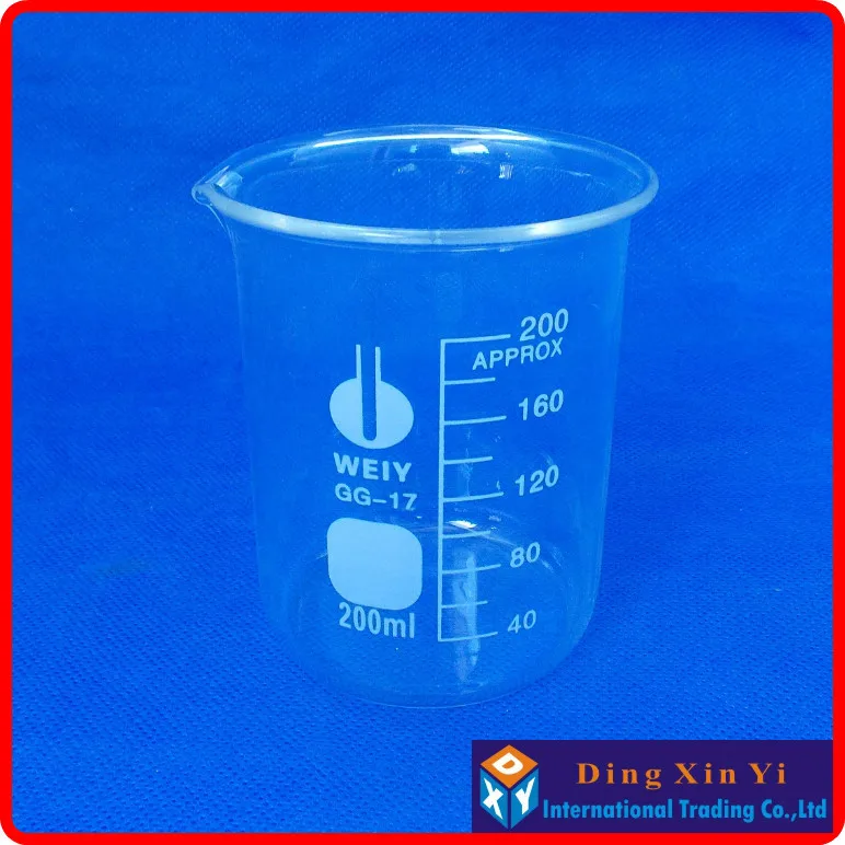 Vaso de vidrio de 5 piezas, 50, 100, 150, 200, 250ml, forma baja, nuevo, alta calidad