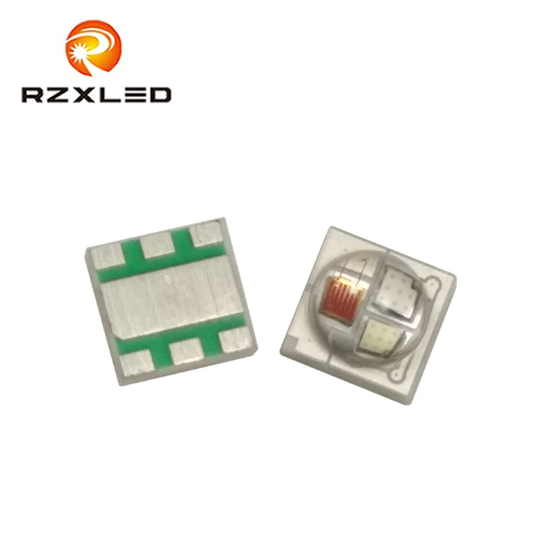 50pcs/lot 4-Pin Surface Mount 3535package RGB Series LED 3W Red620NM Blue460NM Green520NM Diode