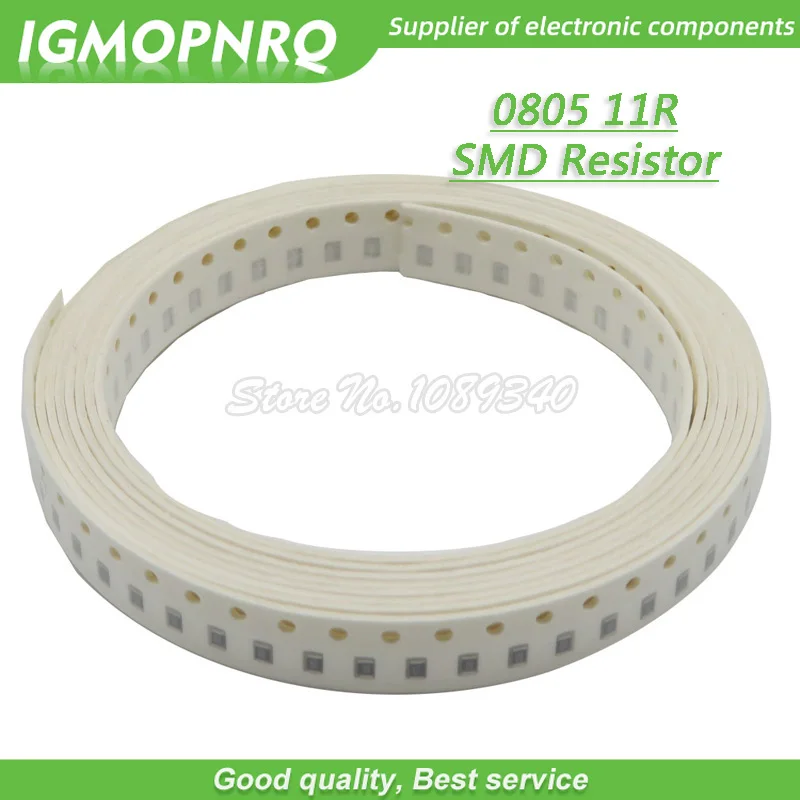 300pcs 0805 SMD Resistor 11 ohm Chip Resistor 1/8W 11R ohms 0805-11R