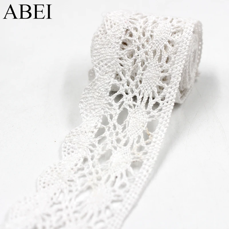 10yards/lot Quality vintage Cotton Lace Ribbon Garment Apparel Wrap Embellishment Diy Wedding Party Crafts Scrapbooking Decors