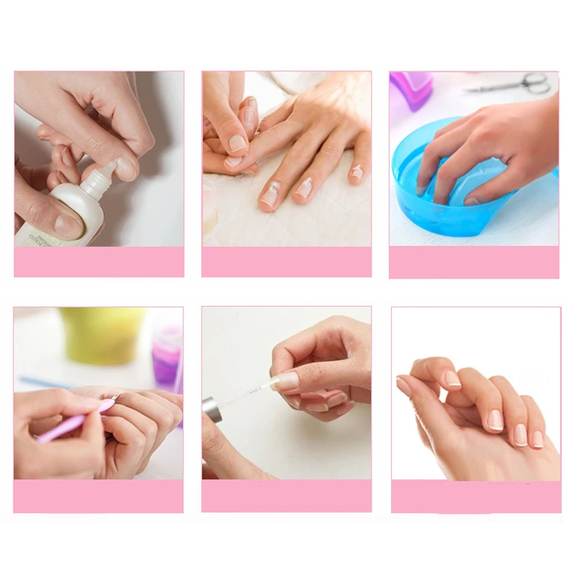 เครื่องมือเล็บล้างมือRemoverแช่ชามล้างเล็บกําจัดDIY Salonเล็บสปาBath Treatmentทําความสะอาดเล็บ