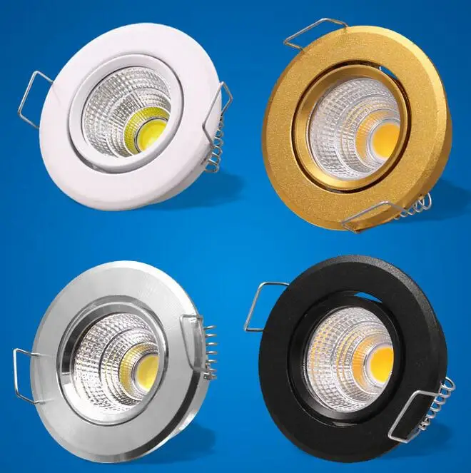 CE ROSH Round Small Mini Recessed Ceiling 3W Led COB Downlights For Cabinet