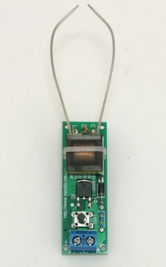 DC 3V-5V Generator łuku wysokiego napięcia zapalnik doładowania transformatora zestawy DIY zapalniczka elektroniczna moduł płytka drukowana