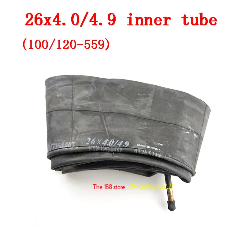 Inner tube 26x4.0 /4.9( 100/120-559 ) inner tyre for Snow Ground Bike/beach Bicycle cross-country bike 26*4.0 /4.9 good quality