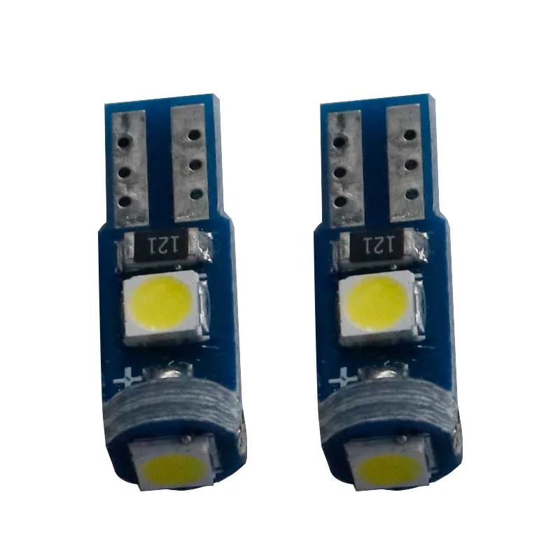 Indicateur de jauge de tableau de bord à cale, lumières Super lumineuses T5 3 SMD 100 LED W3W 37 73 74, indicateur d'avertissement de voiture, lumière de Cluster d'instruments, 3030 pièces