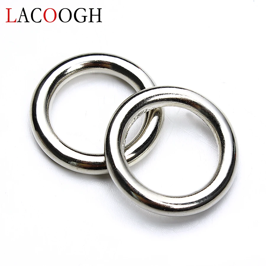 Wholesale 50pcs/lot Rhodium Closed Jump Rings 15mm Single Loop Plastic Split Rings for DIY Jewelry Making Finding Connectors