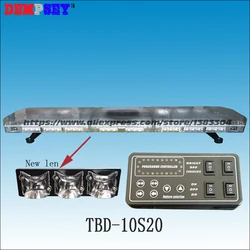 TBD-10S20 LED Emergency Warning Lightbar,New Len,fire/police for car,DC12/24V Roof strobe Red/blue/amber/white warning lightbar