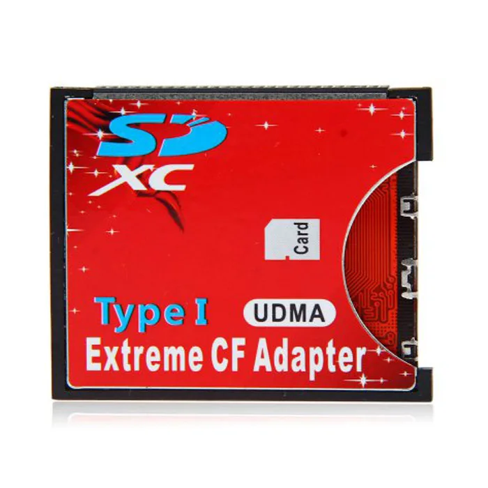 SD SDHC SDXC to High-Speed Extreme Compact Flash CF Type I Adapter For 16/32/64/128 GB