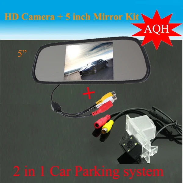 Promotion Car mirror monitor HD +  Car rear view backup camera For Ssangyong Kyron Rexton Korando Actyon Car rearview Camera