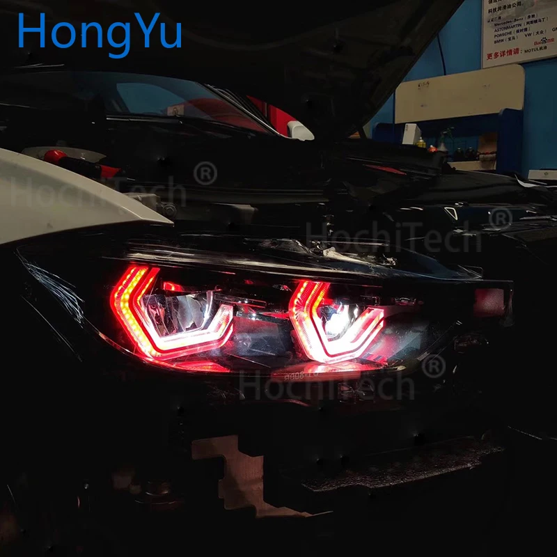 for BMW 2012-UP M4 F80 F81 F82 F83 Accessories RGBW Multi Color ICONIC M4 Style Crystal Angel Eyes Kit DRL