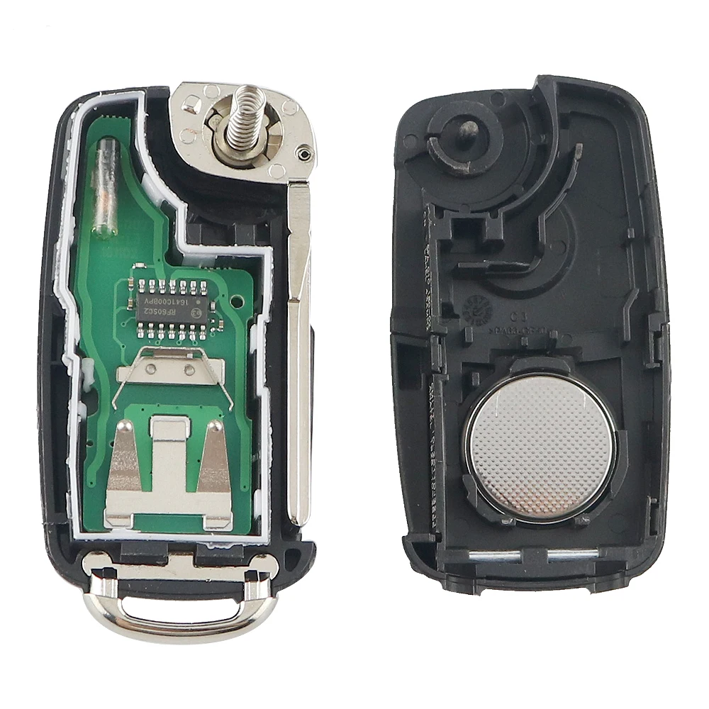 YIQIXIN 5K0 837 202AD 433 ID48 Chip 3 Button Remote Flip Key For VW Volkswagen Beetle Caddy Eos Golf Jetta Polo Scirocco Tiguan