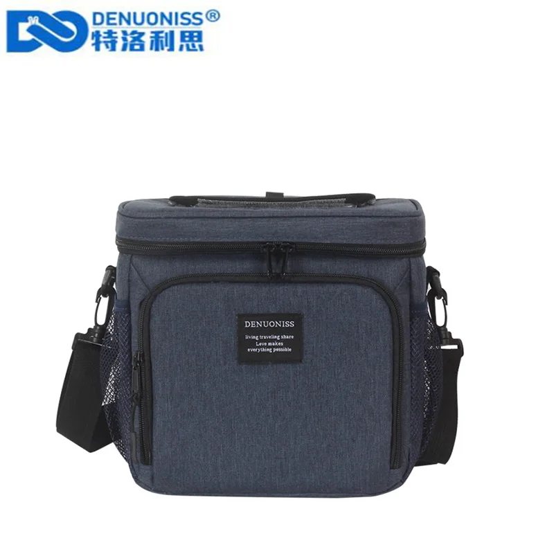 DENUONISS New Waterproof Beer Cooler Bag Oxford Insulation Refrigeration Bag Ice Bag Leakproof Square Cooler Bag Sac Isotherme