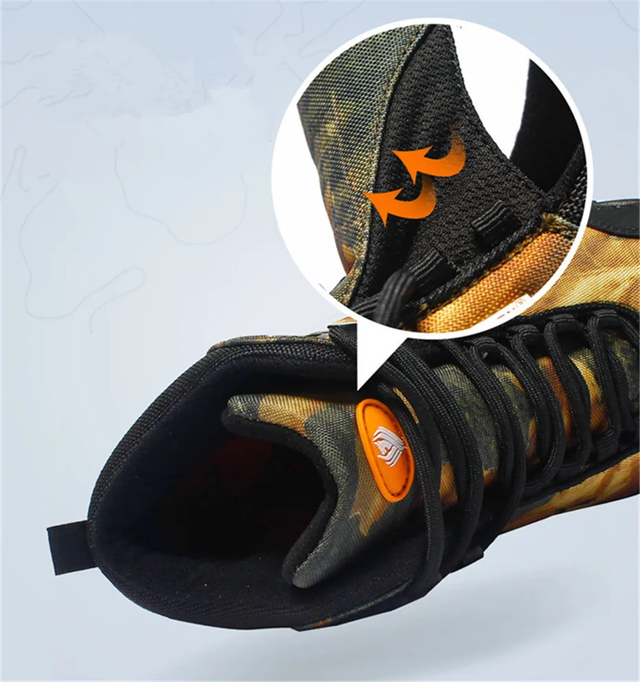 Professnial Waterproof Non-slip Hiking Shoes Camouflage Trekking Shoes Men\'s Military Tactical Boots Camping Climbing Sneakers