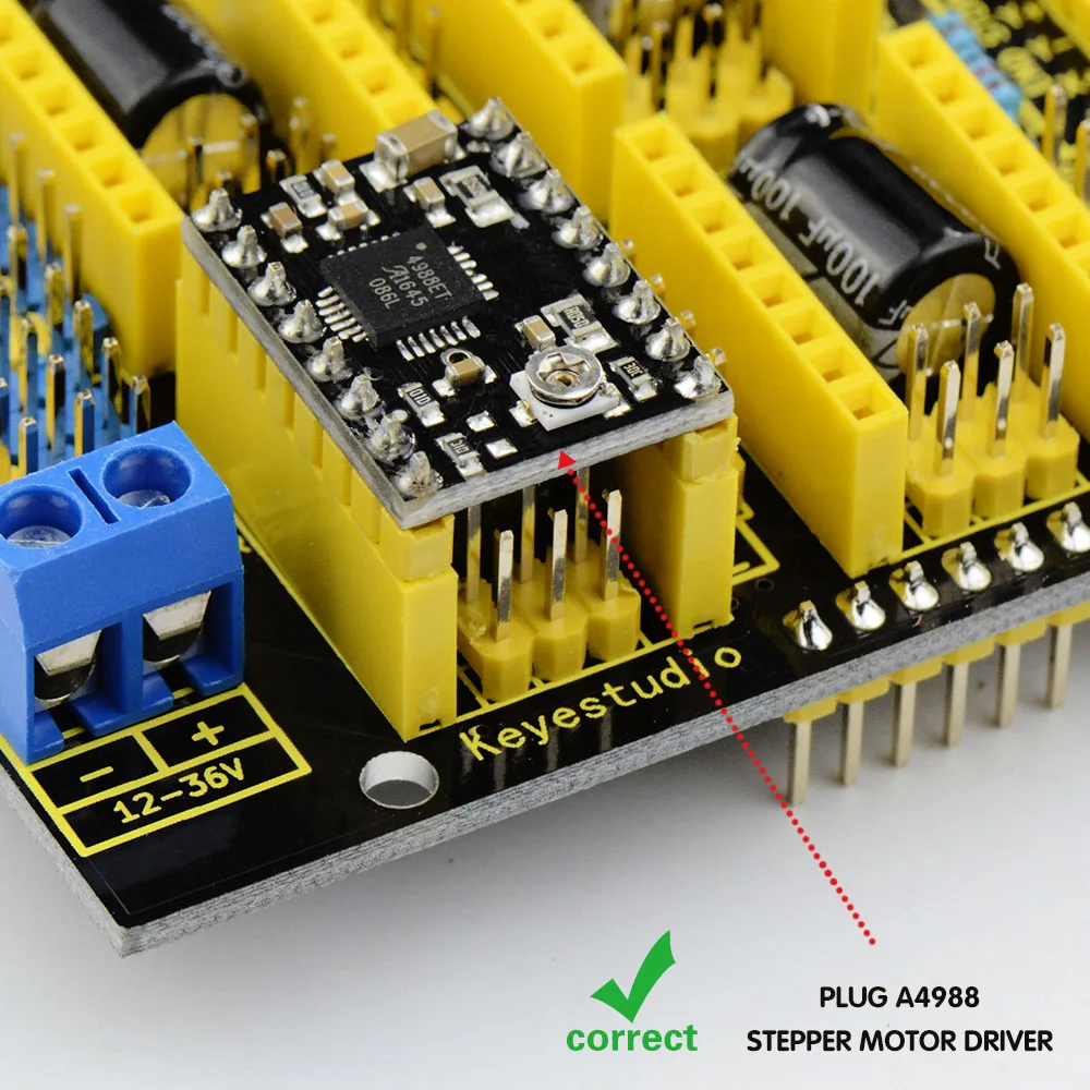 keyestudio CNC shield V3 Engraver for Engraving Machine Programming DIY Board