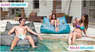 

Relax on land, float on water outdoor 2 function bean bag chair, outdoor furniture beanbag sofa seat - external gardne chair set