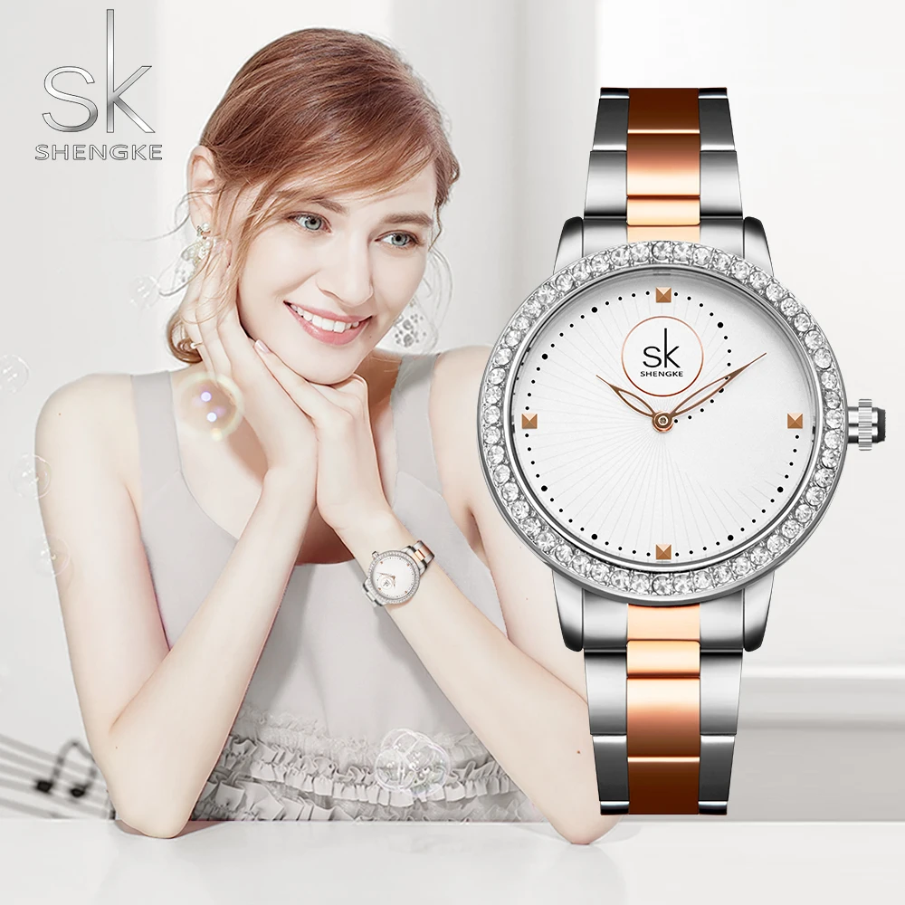 Luxury Women\'s Watch Women Geneva Designer Ladies Watch For Women Luxury Japanese Quartz RoseGold Wrist Watch Relogio Feminino