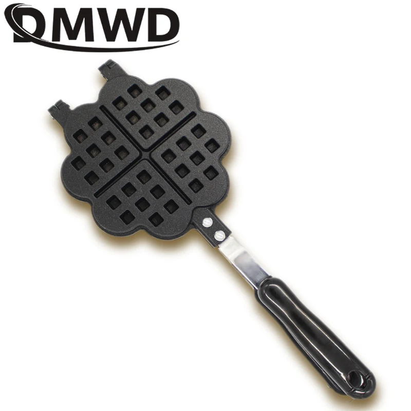 DMWD DIY Heart Shape non-stick jajka wafel Pan do gazu elektryczna maszyna do pieczenia gofrów omlet jajko forma do naleśnika pieczona forma do