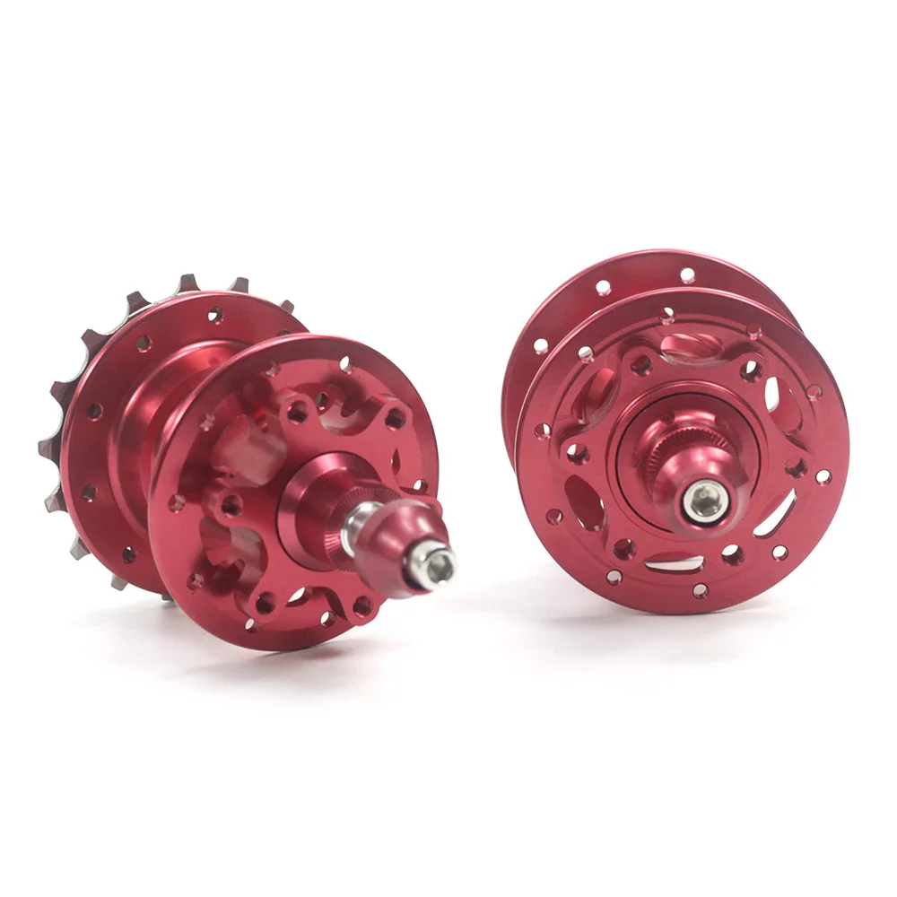 SILVEROCK-CNCバイク合金ハブ、3スピードスプロケットディスクブレーキ