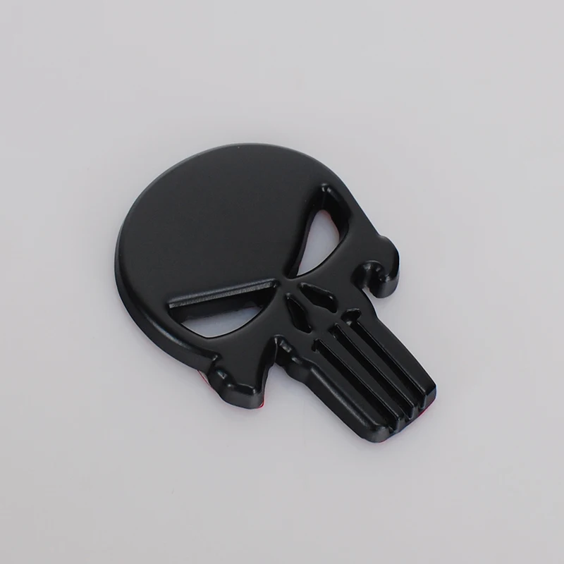 Car Styling The Punisher 3D Metal Skull Sticker Emblem Body Badge Accessories For SEAT leon ibiza altea alhambra