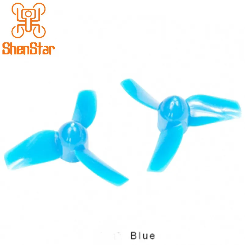 10 Pairs 31mm 3- Blue Propeller CW CCW 1mm Hole For Indoor FPV Racing Plane Quadcopter Tiny6 Tiny 7 F23414