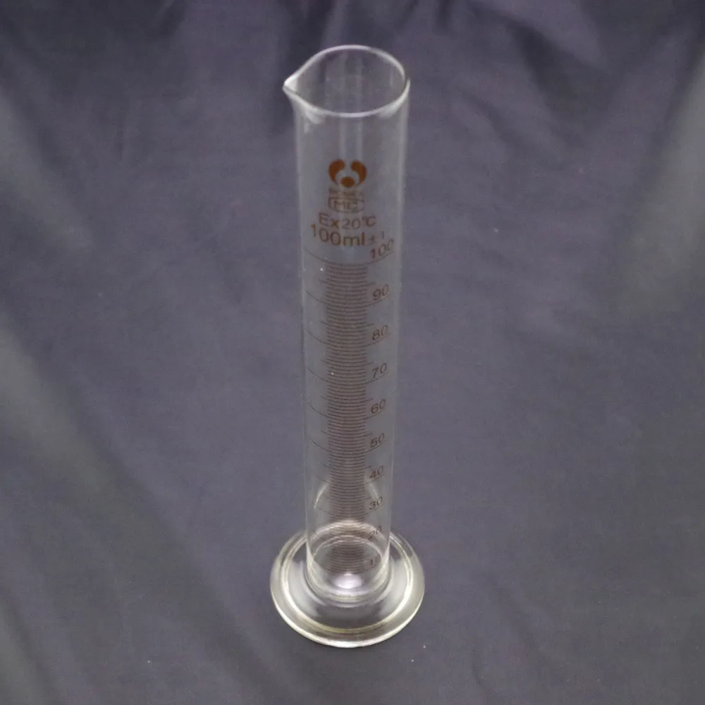 graduated cylinder measuring 100ml lab glass each bid for 1pc