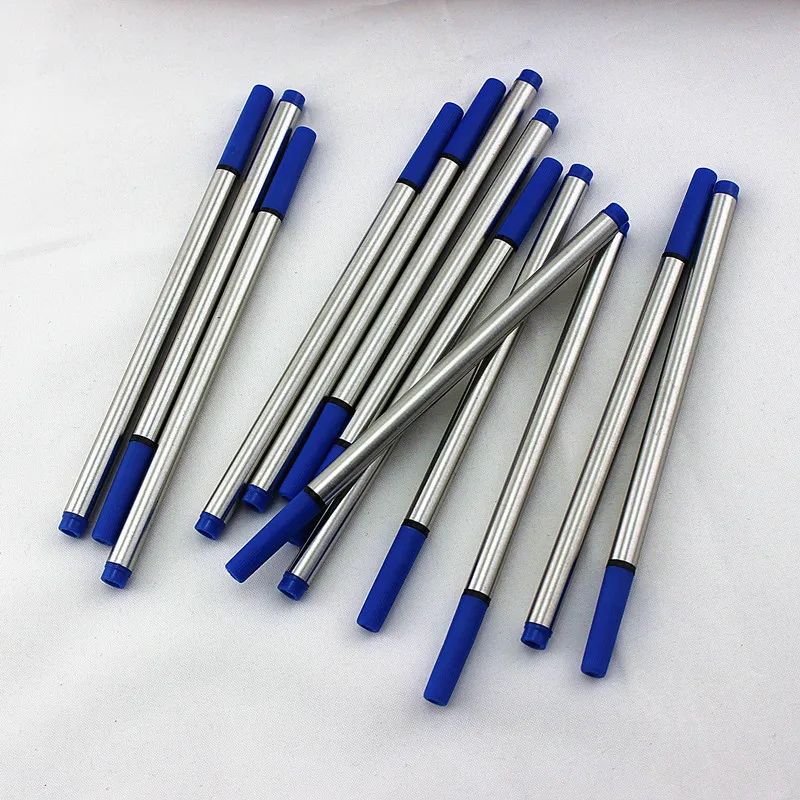 10PCS Ballpoint Pen Refill JINHAO Standard Black and Blue Ink Rollerball Pen Refill 0.5MM  Office School Accessories