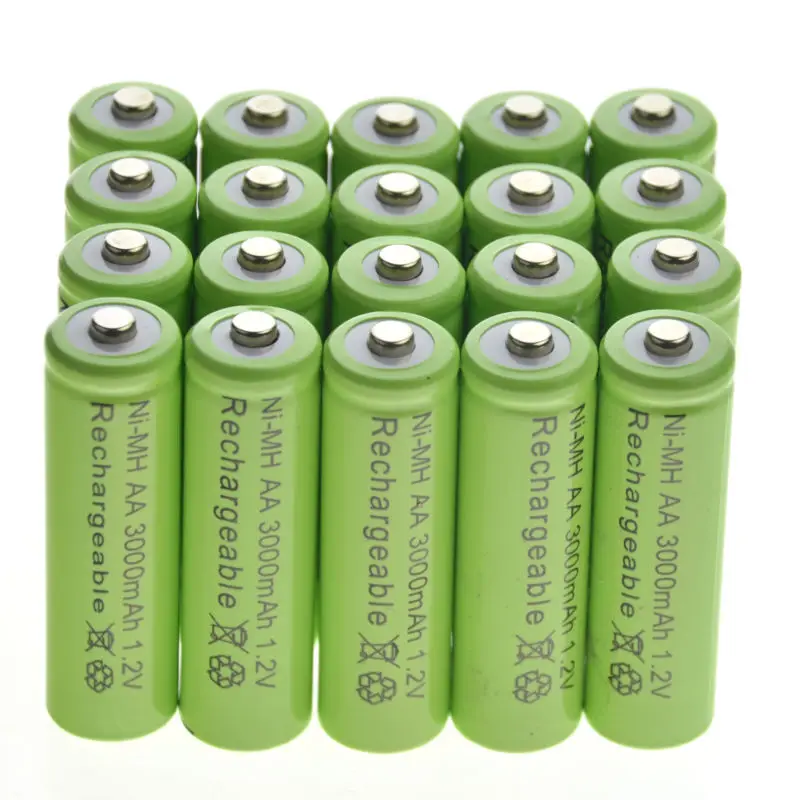 1-20 sztuk 1.2v AA bateria 3000mAh 1.2V Ni-MH AA akumulatory 2A Batteria do ogrodu lampa słoneczna zabawka ze światłem LED Mp3 komórki