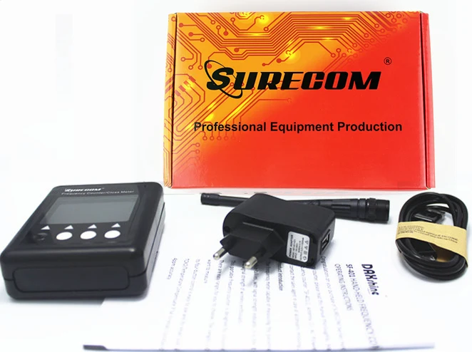 NEW SURECOM Digital Radio Tester 27Mhz-3000Mhz Decoder Portable Frequency Counter For Walkie Talkie Sf401 Plus CTCSS CDCSS Meter