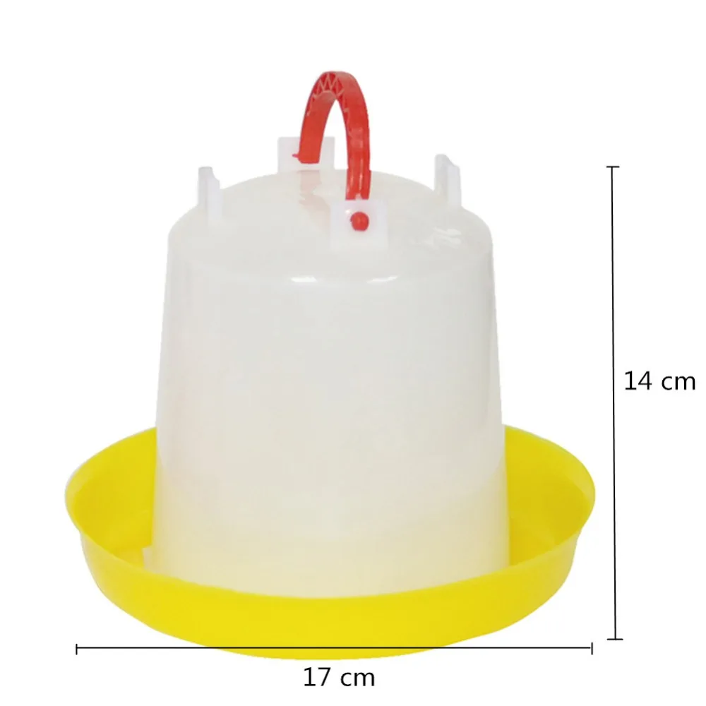 鶏と鶏のための犬の餌箱,有名な動物のためのバケツ付きの白いプラスチック製の給餌器,1kg