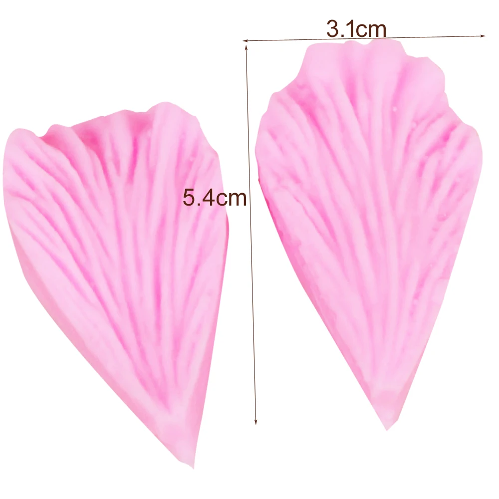 Tulip Daisy Moth Orchid Flower Petals Silicone Mold Chocolate Fondant Flower Petal Cake Decoration Kitchen Baking Tools