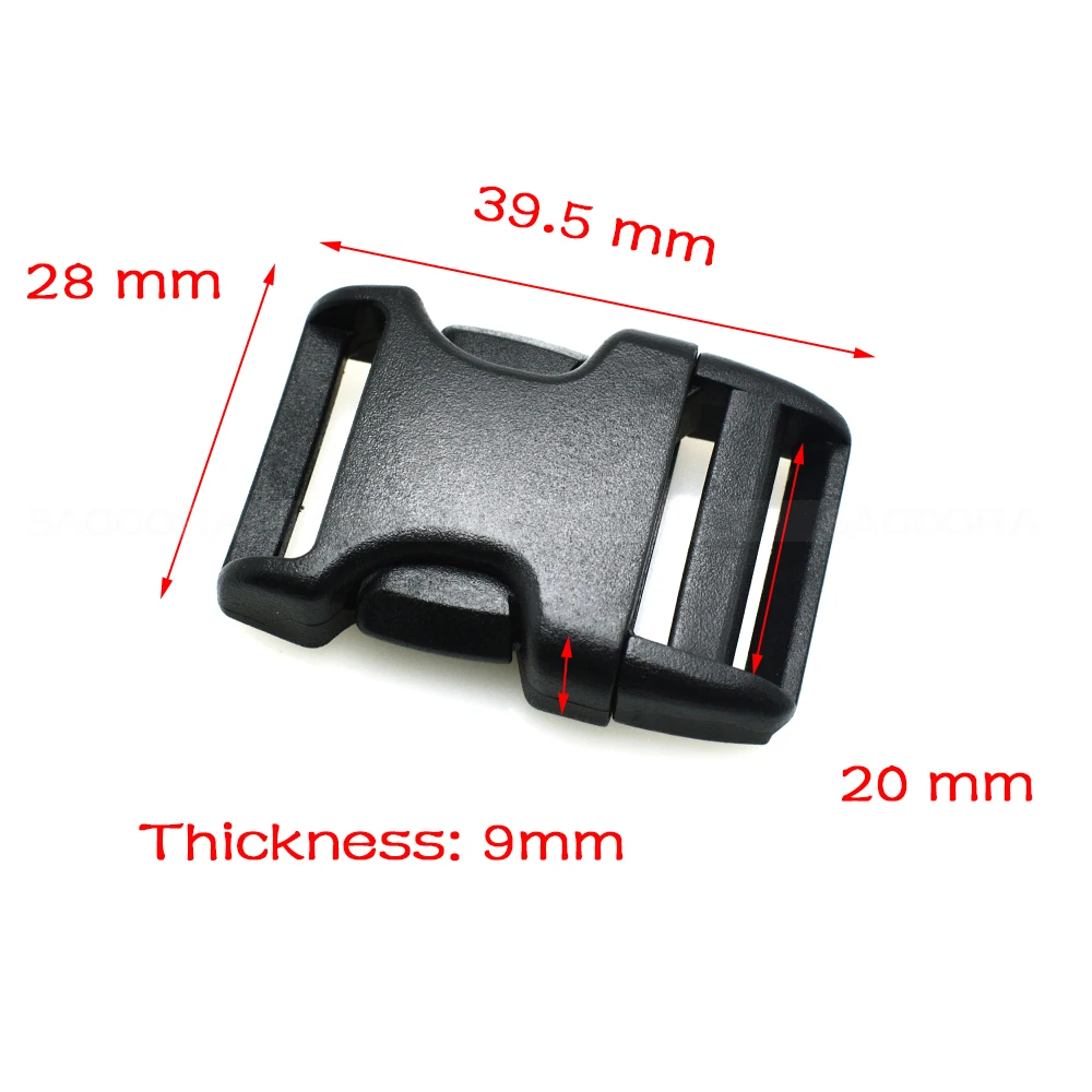 For Casual Bags Outdoor sports bag Plastic Side Release Buckles Slim waist Backpack/Camping Hiking Straps Webbing 20mm 35mm