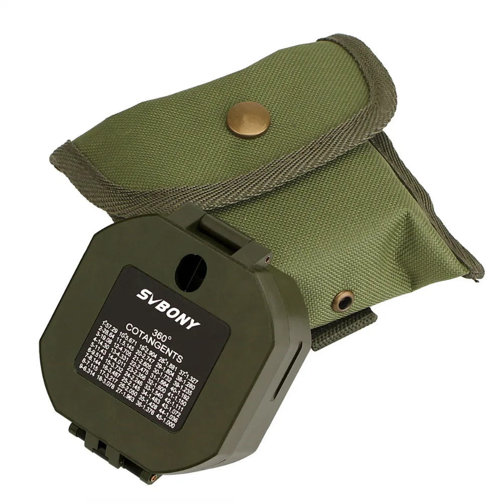 SVBONY-brújula militar profesional para exteriores, equipo de supervivencia para acampar, compás de bolsillo ligero, venta al por mayor, 5 piezas para prepper