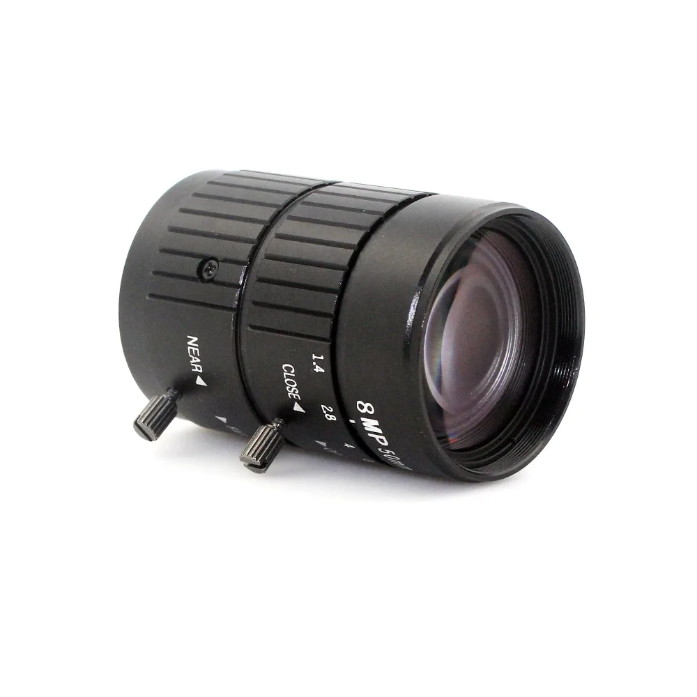 

8MP 4K 50mm C Industrial lens F1.2 Manual ITS Road Traffic Surveillance CCTV Lens C Mount for 5MP 6MP 8MP HD Box Body Camera