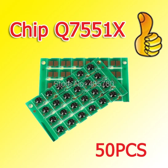 

50pcs 7551x chip compatible for 7551A/for P3005n/P3005dn/M3027 ++