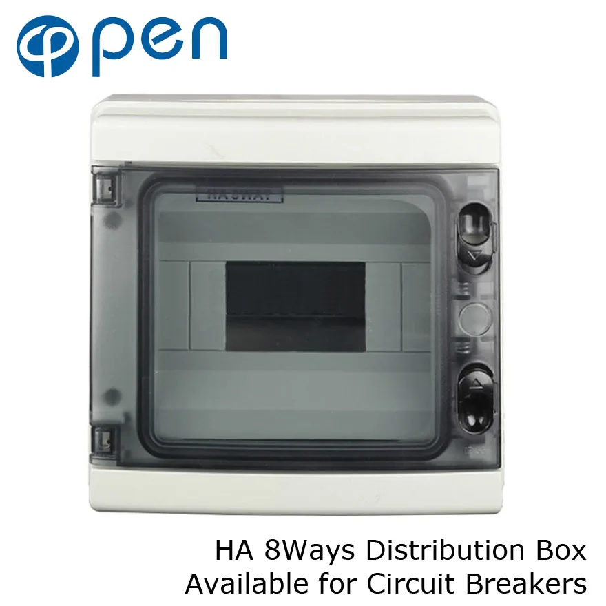 

HA Series 8Way IP66 Waterproof Distribution Box for Circuit Breakers Indoor on the Wall