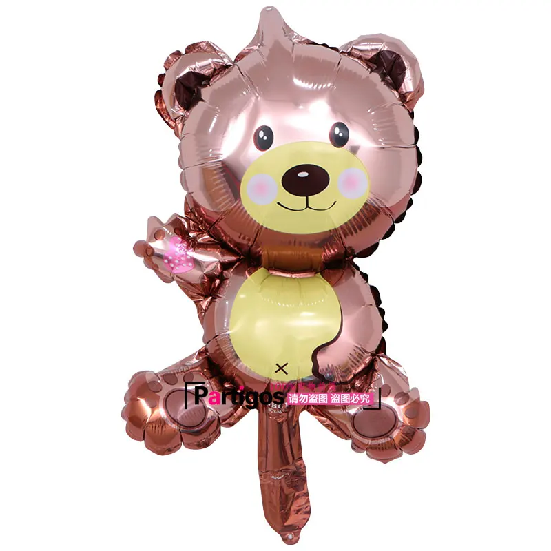 50pcs/lot Multicolor Mini Cute Bear for House Decoration Birthday Party Kids Cartoon Balloon for Wedding Decoration Kid's Toy