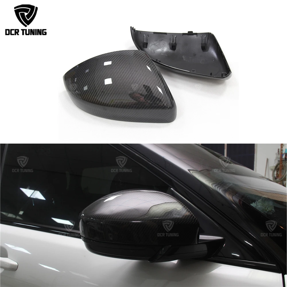 

For land rover range rover evoque 2014 2015 2016 carbon fiber rear view mirror cover Add on style & Replacement Style carbon cap