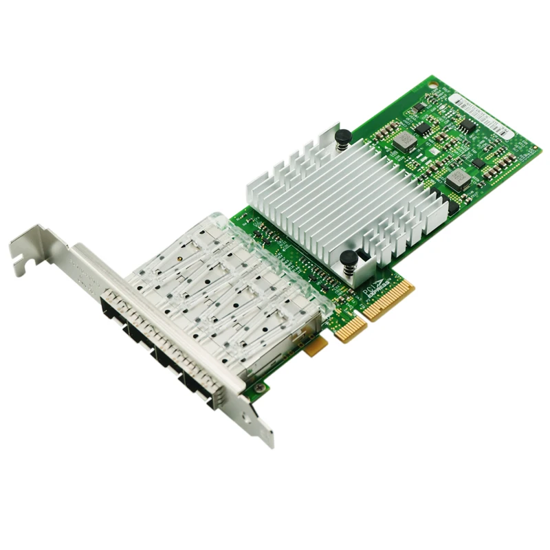 I350AM4 Chipset Quad Port Gigabit Fiber Server Adapter PCI-E x8 NIC Card I350-F4